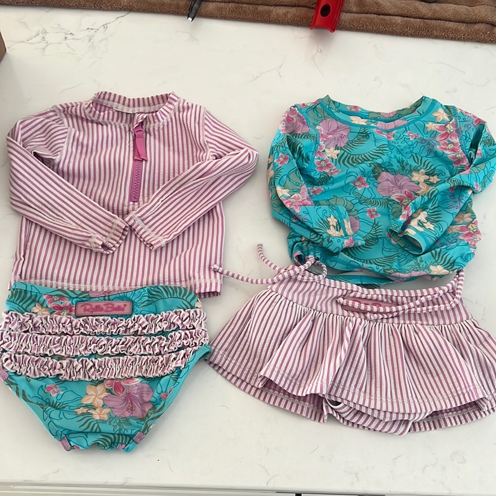 Two set matching bathing suit. 2T